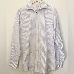 NWT Men Michael Kors Striped Shirt - Size 15.5/34-35